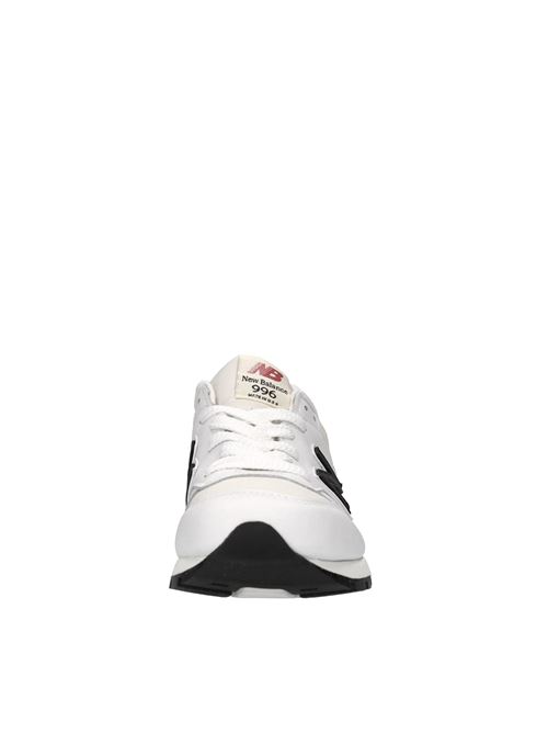 Sneakers in pelle e tessuto NEW BALANCE | U996TCBIANCO-NERO